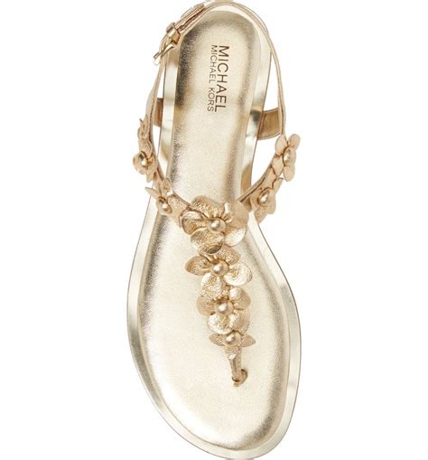 michael kors tricia sandal gold|Women's Gold Designer Sandals .